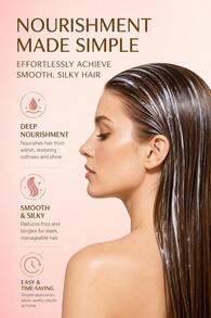 Fino Premium Touch Deep Nourishing Hair Mask, Repairs Rough And Damaged Dyed Hair, Anti-Frizz Care - Red Hair Mask - View 2