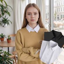 4/2/1 Fake Collar , Half Shirt Collars Tops Detachable Dickey Collar, Daily Graduation Halloween Winter Christmas For Dresses Blouses Sweaters - Multicolor - View 11
