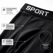 Cuecas boxer masculinas plus size em microfibra com tecido de elasticidade média, modelagem esportiva confortável e tecnologia  que absorve a umidade. - Multicolorido - Visão 3