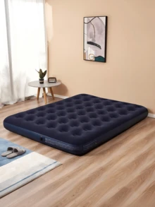 مرتبة قابلة للنفخ، أحجام متعددة متاحة، دعم توزيع الضغط بخطوط عمودية، تصميم محكم مانع للتسرب، سهلة النفخ والطي للتخزين المحمول، مناسبة للاستخدام المنزلي والتخييم والراحة المؤقتة - لون عشوائي - مشاهدة 3