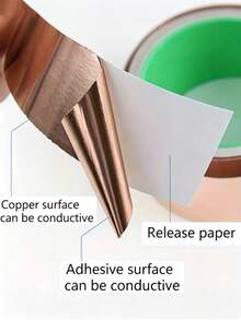 Conductive Copper Foil Tape, Effectively Repels Snails And Slugs, Suitable For All Seasons, Excellent Heat Resistance. Applicable For Electromagnetic Interference Shielding, Circuit Repair, Soldering, Gardening, DIY Crafts - Multicolor - View 8