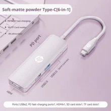 HP Apple IPhone & IPad USB-C Hub, Multi-Port Adapter With HDMI For Ultra HD Screen Mirroring, Compatible With IPhone, IPad, Laptop, MacBook, Stylish Type-C Docking Station - View 11