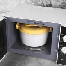 SOKANY Portable Microwave Rice Cooker, Cold And Hot Dual Use, Sealed Leak-Proof No Spilling, Partitioned Design No Mixing, Large Capacity Satisfying Delicious, Suitable For Rice, Vegetables, Fish, Soup, Pasta And More - Multicolor - View 6