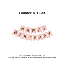 Rose Gold Women & Girls Birthday Party Decoration Set, Includes Happy Birthday Banner, Pink Paper Tassels, Tulle Paper Pom Poms, Round Wreath, Balloons, Party Decor - Rose Gold White Tassel Set - View 10