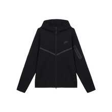 Nike Sportswear Tech Fleece WINDRUNNER風行者係列 連帽純色舒適時尚夾克外套 男款 黑色 - 黑色 - 查看 17