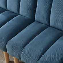 2-Sitzer Sofa Bed Frame 167CM - Convertible Sofa With Adjustable Backrest, Space Saving Bed For - 藍色 - 查看 9