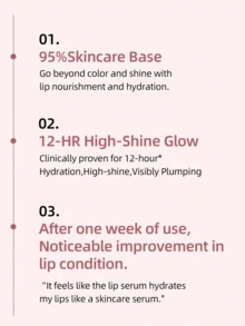 Laneige K-Beauty Glaze Craze 有色唇部精華液，豐唇效果，12g，含多肽滋養保濕，適用唇部護理與上色，95%保養基底，12小時高光澤亮澤，日常妝容 - 草莓糖屑 - 查看 5