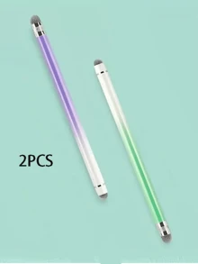 Alloy Stylus Pen Ombre Color Dual-Tip Design High Sensitivity Fiber Tip Compatible With Apple IOS Android Tablets Smooth Writing Stylus Pen Tablet Accessories Colored Pen Metal Pen Cap Pastel Spring Gift Apple/IOS/Android/Tablets - Multicolor - View 10