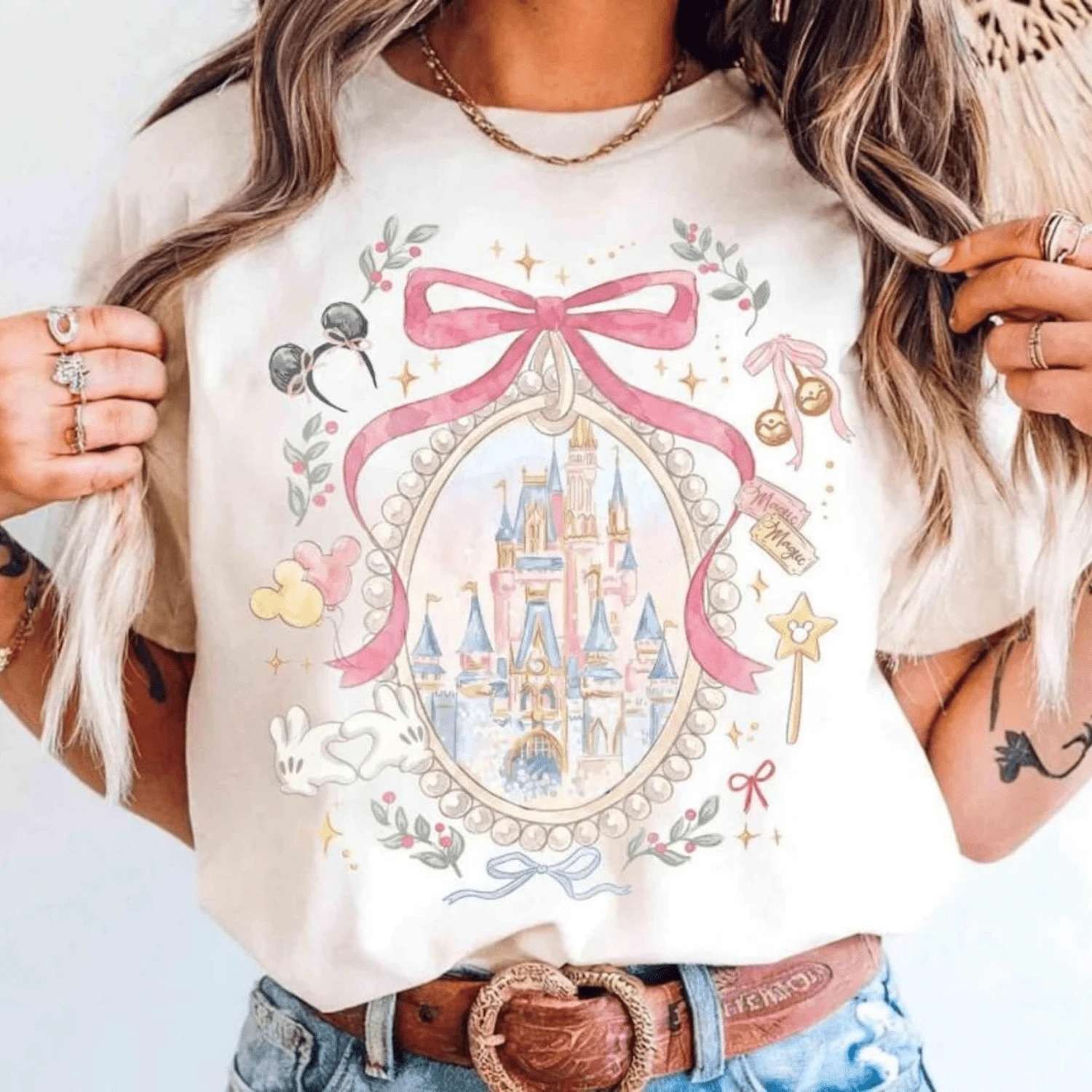 R Walt World, Magic Kingdom, tierra Magil stle, tierra T, tierra Vation. - Blanco - Ver 1