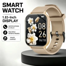 QAGSFLC 1 pieza Reloj inteligente deportivo unisex cómodo con correa de silicona, llamadas inalámbricas, podómetro, calorías, seguimiento de fitness, modo deportivo, control remoto de cámara, control de música, recordatorio de alarma, notificación de mensajes, reloj inteligente deportivo multifunción, adecuado como regalo de vacaciones - Multicolor - Ver 8