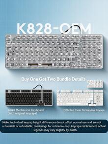Logitech Keyboard mekanik berkabel K828 dengan lampu latar, tata letak 98 tombol, sakelar linier, desain tombol mengambang, penekanan tombol yang responsif, cocok untuk penggunaan di rumah, kantor, dan bermain game. Peningkatan dari K845, wajib dimiliki untuk setiap pengaturan meja. - View 13
