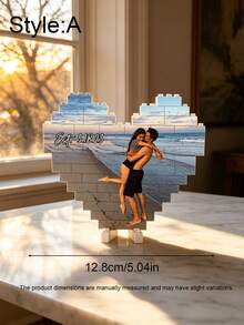 Customized Photo Building Blocks For Couples, Suitable As Boyfriend Gift, Anniversary Gift, Couple Gift, Men's Gift, Personalized Gift, Personalized Anniversary Photo Gift, Romantic Collectible, Customized Building Block Collectible, Couple Birthday Gift, Wedding Anniversary, Valentine's Day Collectible - C-couple Building Blocks - View 6