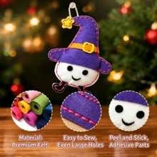 Stitch Your Own Halloween! 6Pcs Kids Sewing Set With Needles – For 3-14, Super Cute Designs, Beginner's Dream Kit - Halloween Sewing 6-piece Set - View 4