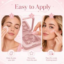 60 Pieces/Box Of Practical Makeup Mirror Decorative Patches, With Star Shaped Decorative Beauty Patches, Portable Travel Makeup Mirror Box, Fashionable Facial Accessories For Daily Makeup, Parties, And Gifts - Multicolor - View 10