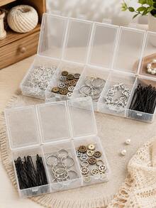 Large Single-Opening 3-Compartment/5-Compartment Stackable Tool Organizer Box, Jewelry Bead Packaging Box, Storage And Sorting Box, Independent Flip-Top Classification Storage Box, Fishing Tackle Organizer Box - Multicolor - View 6
