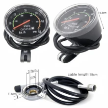 3pcs/Pack Black Universal Odometer And Bicycle Speedometer, Classic Mechanical Speedometer Suitable For Bicycles, Suitable For Outdoor Cycling - Multicolor - View 4