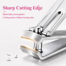 MONKIDS 3pcs Professional Precision High Carbon Steel Nail Clipper Set, Home Beauty Care Kit, Travel-Friendly, Fashion Design, Premium Precision Nail Clipper & Cuticle Set - Multicolor - View 5