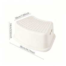 2pcs Anti-Slip Stool, Curved Design Fitting Toilets, Pedal With Anti-Slip Raised Dots, Stable And Anti-Slip Base. It Can Be Stored Closely Against The Toilet When Not In Use Without Occupying Extra Space. - Multicolor - View 13