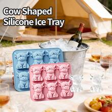 3D Cute Cow Shaped Soft Silicone Ice Cube Mold, Suitable For Whiskey, Cocktails And Baking, Also For Independence Day, Christmas, Halloween And Holiday Decoration Gifts - Multicolor - View 4