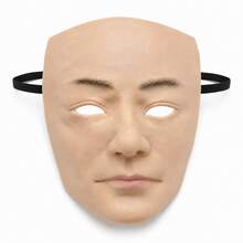 Topeng Lateks Wajah Manusia Realistis untuk Dewasa, Topeng Kostum Halloween Wajah Pria 3D dengan Tali Elastis Tersembunyi, Perlengkapan Panggung Pesta Cosplay - Topeng wajah manusia realistis - View 4