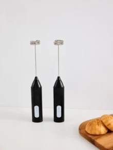 1個可充電電動奶泡器 – 手持式自動奶泡器，適用於拿鐵、卡布奇諾和咖啡，禮品裝 - 黑色 - 查看 3