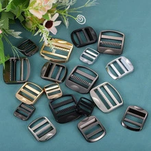 SinHo Zinc Alloy Ladder Lock Buckles Non-Slip Webbing Strap Adjusters Rustproof Metal Slide Premium Buckles For Backpack Gear Repair - Multicolor - View 3