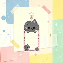 line friends EN K-Pop Cute Cartoon Acrylic Photocard Holder Keychain, Insert Card Photo Frame Bag Pendant, Portable ID Bus Card Protector, Fan Merch, Concert Gathering Decor, Birthday Gift, Holiday Party Favor & Daily Key Accessory - Multicolor - View 15