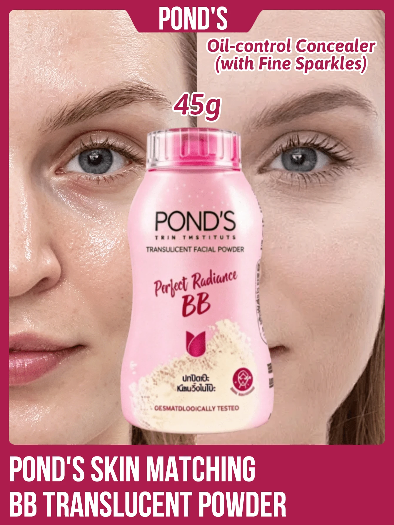 POND'S 綠色啞光美白 BB 霜，全天吸油遮瑕，持久超啞光妝效，細緻透氣質地，清爽控油，高吸附力，無添加配方，輕盈順滑，適用問題肌膚 - Lightening Skin Tone Collection - 查看 1