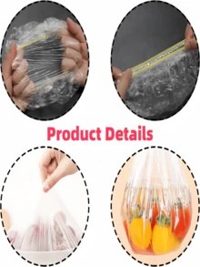 500PCS Color Elastic Disposable Food Stretch Covers, Dustproof Fresh-Keeping Lids Replace Plastic Wrap, Multi-Size Flexible Covers Fit All Bowls Plates Fruits, Perfect For Bread Proofing Picnic Camping Kitchen Daily Use - Multicolor - View 8