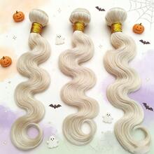 BINF 613 Body Wave Bundles Human Hair Extensions Brazilian Human Hair Quickly Weave 10-30 Inch 1 Pc Double Weft Blone Body Wave Human Hair Halloween Back To School - S613 - View 4