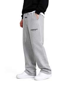 Fear Of God Essentials Dark Oatmeal Relaxed Sweatpant (SS22) Unisex - 深色燕麥色寬鬆運動褲 - 查看 4