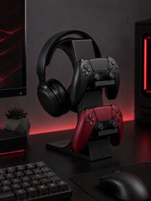 3D Printed Game Controller & Headphone Stand, 2-In-1 Universal Desktop Stand, Compatible With Series X/S, Space-Saving Storage Rack For Gamers, Suitable For Bedroom, Gaming Room, Office, Perfect Birthday Gift For Boyfriend - Multicolor - View 9