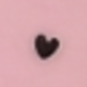 Black Small Heart + Heart Pendant