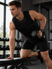 Weighted Vest, Women's Weighted Vest, Men's Weighted Vest, With Weights, Adjustable Weight, Suitable For Running, Training, Jogging, Walking, Strength Training And Yoga, Unisex, Perfect Gift For Christmas, New Year And Back To School Season. - Black - View 7