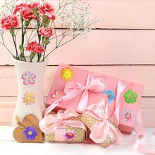 500pcs/Roll Stiker Dekoratif Bunga Warna-warni Laser, Cocok untuk Scrapbook DIY, Dekorasi Dinding Foto, Stiker Pembungkus Kado, Stiker Hadiah Kelas, Stiker Dekorasi Liburan, Stiker Pesta - MultiWarna - View 4