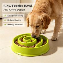 Vortex Shaped Cat Slow Food Bowl, Anti Suffocation Pet Bowl, Plastic Leak Proof Pet Bowl, Dog Feeding Basin, Dog Bowl - Multicolor - View 10