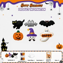 Trick-Or-Stitch! 6-Piece Halloween Kids Sewing Craft Kit, Suitable For Ages 3-14, No Sharp Needles, For Fingers, Perfect Beginner Project - Halloween Sewing 6-piece Set - View 7