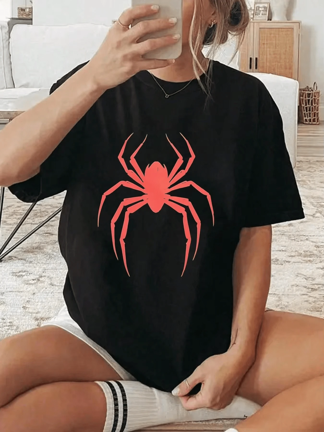 Women T-Shirts - 黑色 - 查看 1