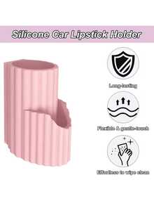 1pc Car Silicone Storage Organizer, Multifunctional Adhesive Car Storage Box, Interior Holder For Lipstick & Fashion Glasses - Storage Rack - View 7