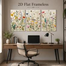3pcs Colorful Wildflower Wall Art Posters, Living Room, Bedroom, Dining Room, Office Decor 2D Flat Print Unframed - 111 - View 9