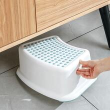 2pcs Anti-Slip Stool, Curved Design Fitting Toilets, Pedal With Anti-Slip Raised Dots, Stable And Anti-Slip Base. It Can Be Stored Closely Against The Toilet When Not In Use Without Occupying Extra Space. - Multicolor - View 1