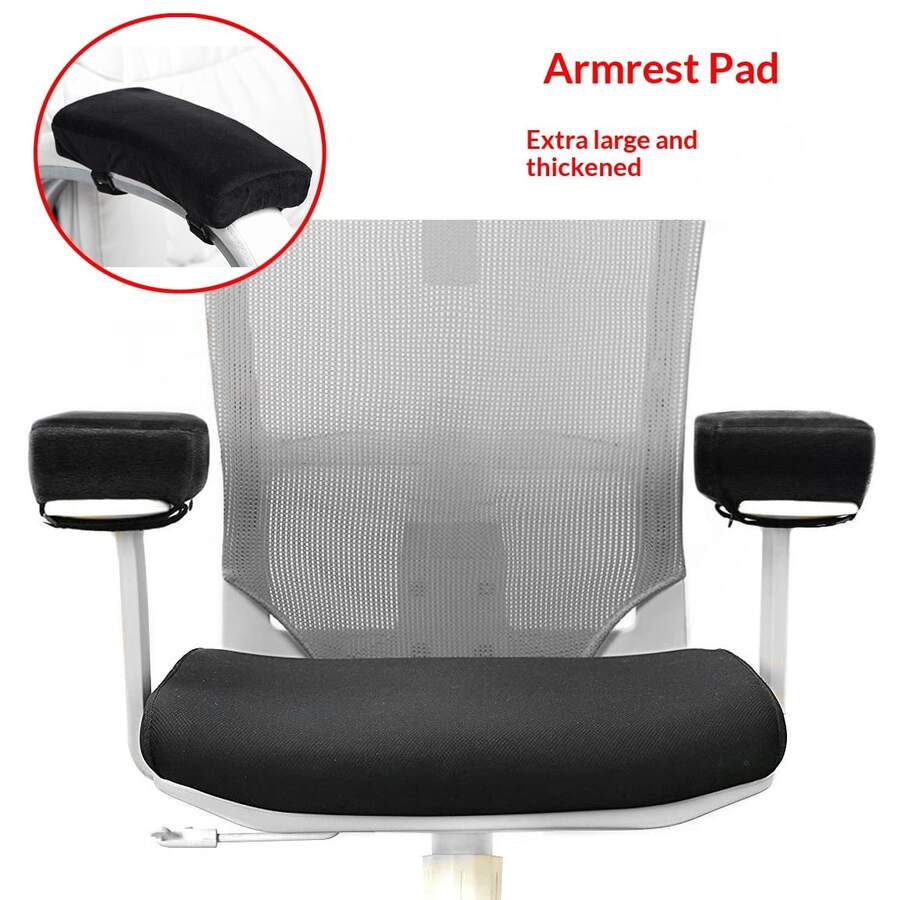 Ergonomic Chair Armrest, Soft Memory Foam Elbow Support Pad, Relieves Arm Fatigue For Office And Gaming Chairs - Multicolor - View 1