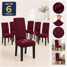 AMOROSA Chair Covers - Burgundy - View 10