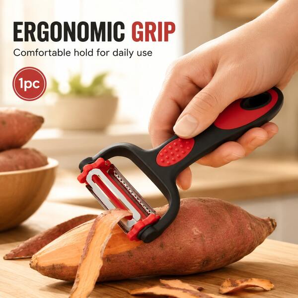 1pc 3-In-1 Kitchen Fruit Peeler, Vegetable Grater, Potato Peeler And Scraper, Multi-Function Cutter And Kitchen Accessory For School Dorms