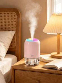 Humidificador de coche de 200ml, niebla ultrasónica silenciosa, 3 colores 6 aromas, luz ambiental LED, alimentado por USB (enchufable), apagado automático, adecuado para coche, oficina, dormitorio, hotel, múltiples juegos disponibles, regalo perfecto - A - Ver 4