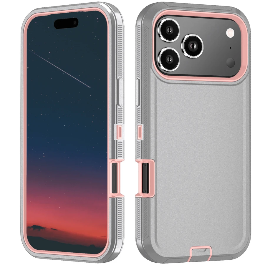 Funda de teléfono resistente de 3 en 1 de grado militar, funda protectora resistente a golpes, antideslizante y multicapa, a prueba de agua y resistente a los arañazos, duradera y de Body completo, accesorio universal para teléfonos inteligentes, regalo práctico para el Festival de Primavera