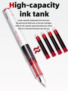 Colorful Direct Liquid Ink Fountain Pen Set, No Ink Cartridge Replacement Needed, For Calligraphy And Painting - Colorful Pen - View 8