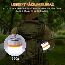 2pcs Rechargeable Solar LED Emergency Portable USB Lights - Warm White - View 7