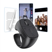 Control remoto anular multifunción inalámbrico para pasar páginas, controlador portátil de obturador de cámara para iPhone, tableta y Android, recargable, aplicación para pasar páginas, batería integrada de 40mAh - Multicolor JX-11 - Ver 13