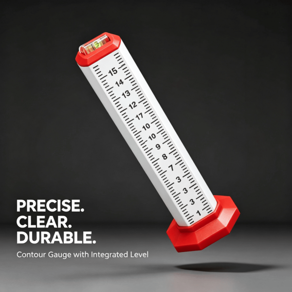 Masonry Tile Leveling Ruler, Ceramic Tile Height & Level Positioning Gauge